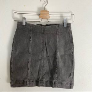 Free People Gray Mini Skirt Size 4